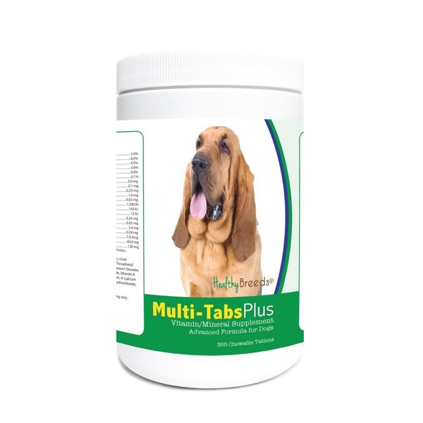 Healthy Breeds Bloodhound Multi-Tabs Plus Chewable Tablets, 365PK - 840235123590
