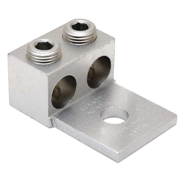 Burndy Mechanical Conn, Lug, 1/0 to 14 AWG, 2 Cond - K2A25U
