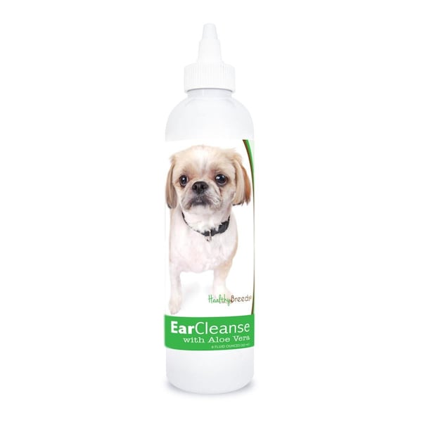 Healthy Breeds 8 oz Peekapoo Ear Cleanse with Aloe Vera Cucumber Melon - 840235197249
