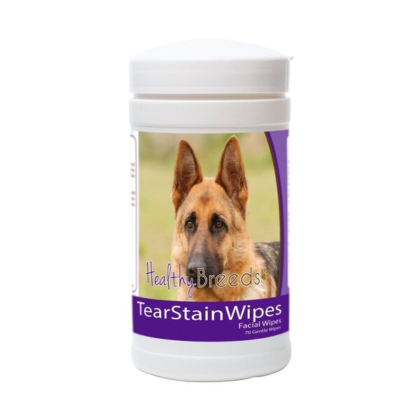Healthy Breeds German Shepherd Tear Stain Wipes - 840235152590