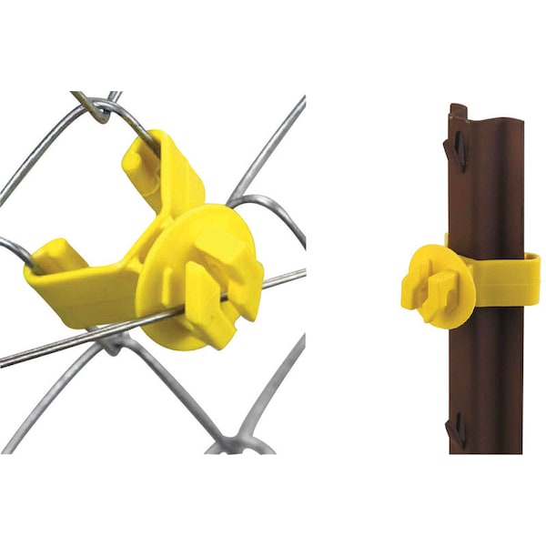 Zareba Dare Chain Link Fence Insulator Yellow - SNUG-SU-25