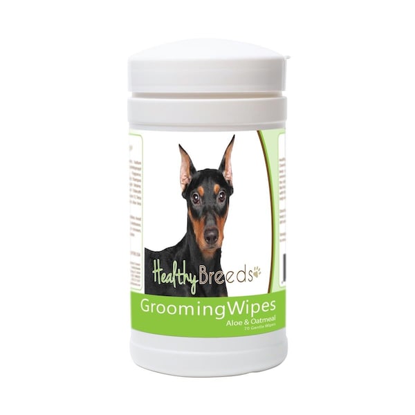 Pamperedpets German Pinscher Grooming Wipes - 70 Count - PA3486543