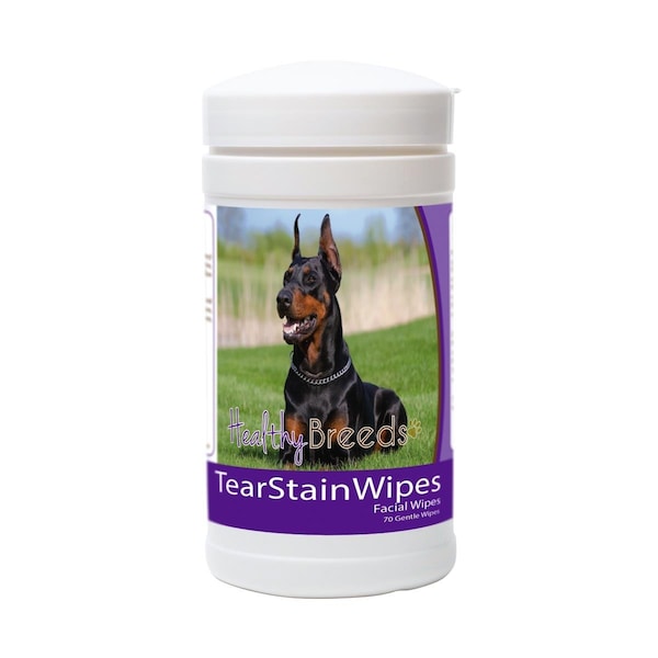 Healthy Breeds Doberman Pinscher Tear Stain Wipes - 840235152507