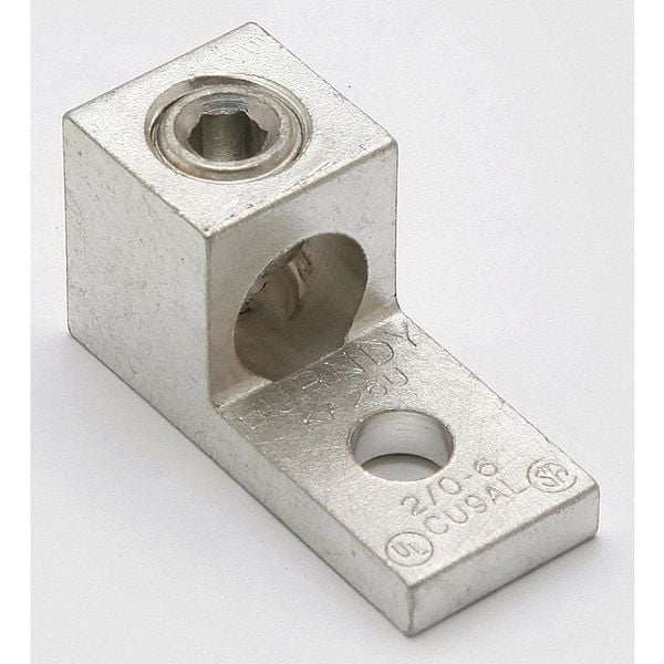 Burndy Mechanical Conn, Lug, 6 to 2/0 AWG, 1 Cond - KA26U