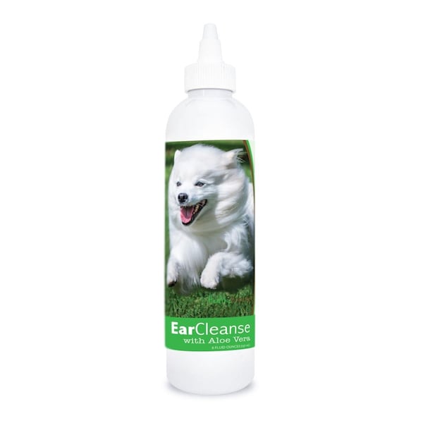 Healthy Breeds 8 oz American Eskimo Dog Ear Cleanse with Aloe Vera Cucumber Melon - 840235197164