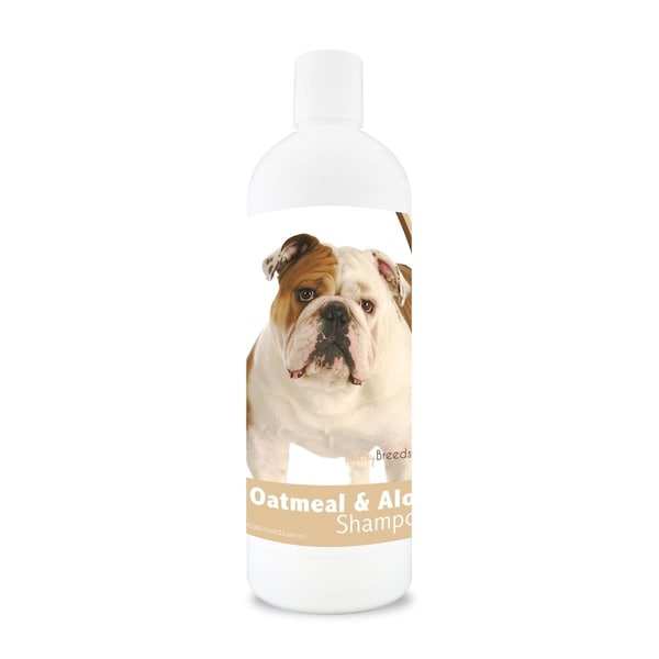 Healthy Breeds 16 oz Bulldog Oatmeal Shampoo with Aloe - 840235103950
