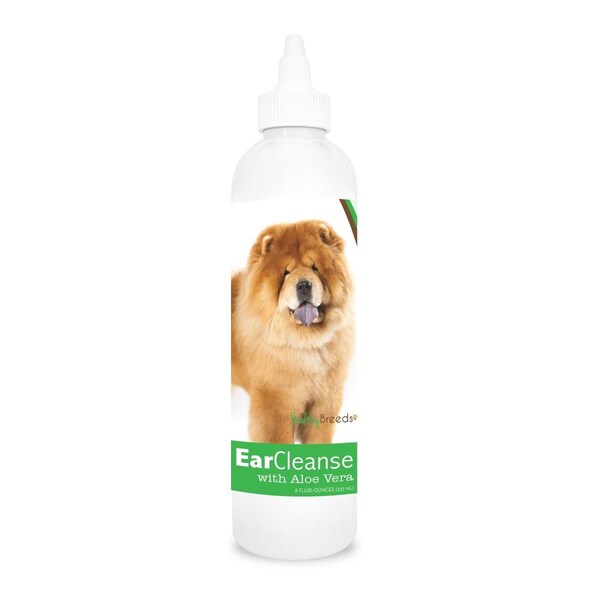 Healthy Breeds 8 oz Chow Chow Ear Cleanse with Aloe Vera Cucumber Melon - 840235104780