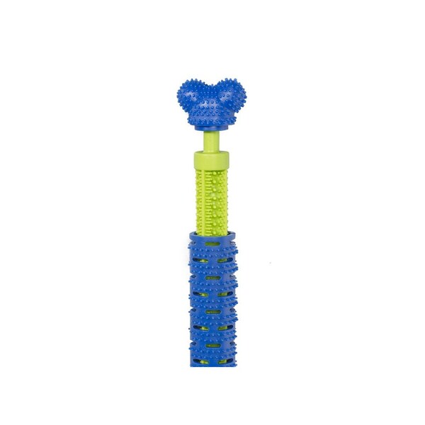 Bulbhead Self Brushing Toothbrush Chew Brush Blue Dog Blue - 13597-12