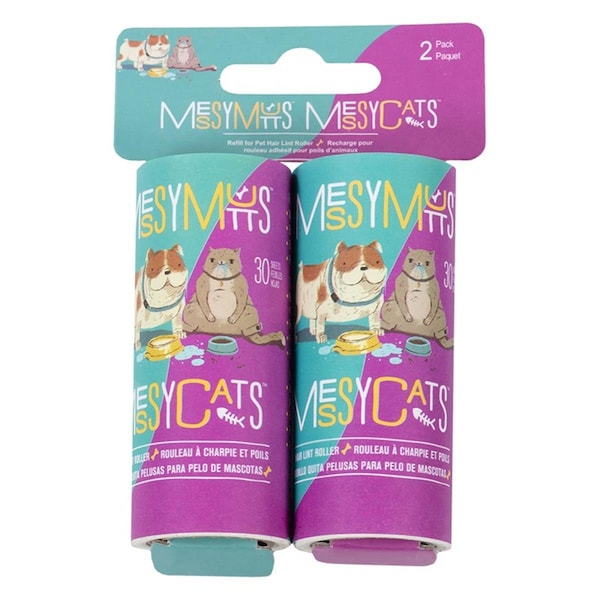 Messy Mutts Replacement Mess Dog & Cat Lint Rollers, 24PK - 628043607309