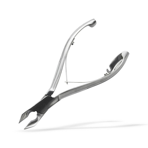 Von Klaus Double Spring Nail Nipper, 6.5in Angled Concave, German Surgical Steel - VK035-0139