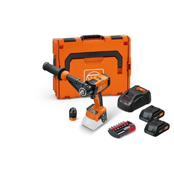 Fein 18v AS High Torque QuickIN Start Set Cordless hammer drill/driver set - ASCM 18-4 QMP Start Set AS