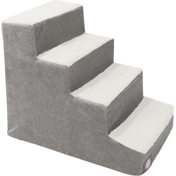 River Soap Co MajesticPet  4 Step Villa Sherpa Pet Stairs, Vintage - MA331191