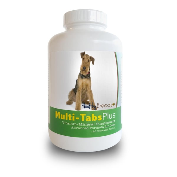 Healthy Breeds Airedale Terrier Multi-Tabs Plus Chewable Tablets, 180PK - 840235139690