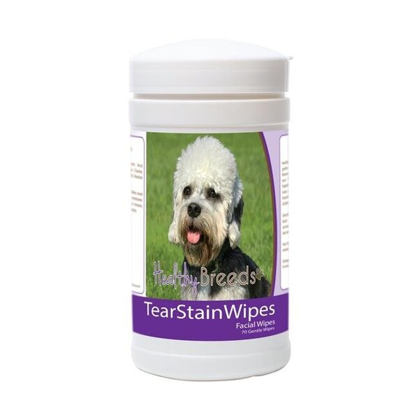 Healthy Breeds Healthy Breeds 840235172314 Dandie Dinmont Terrier Tear Stain Wipes - 70 Count - 840235172314