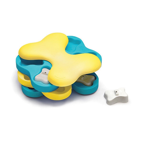 Outward Hound Dog Tornado Puzzle Game Large Blue/Yellow 9.5" x 7.5" x 3.25" - 67332