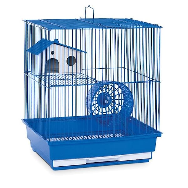 Prevue Pet Products Prevue Pet Products SP2010B Prevue Hendryx Two Story Hamster & Gerbil Cage- Blue - SP2010B