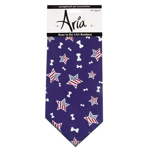 Aria North Aria North DT6246 19 Bone in the USA Bandana Navy - DT6246 19