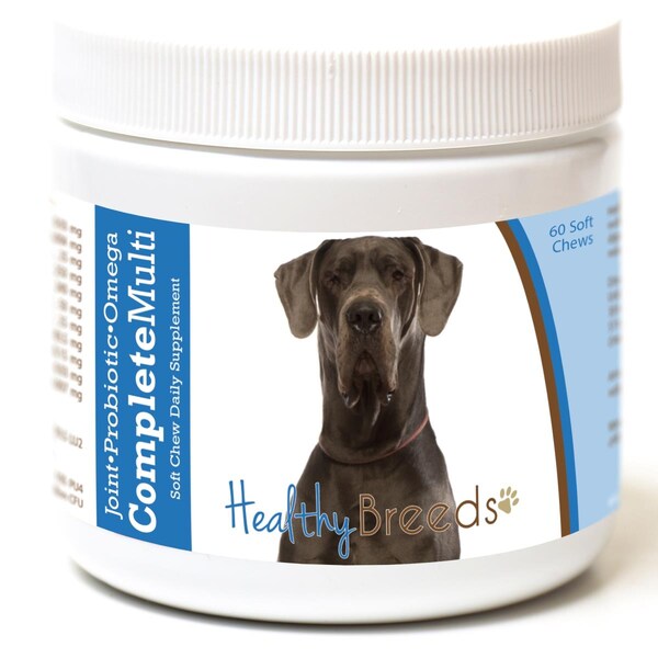 Healthy Breeds Great Dane All in One Multivitamin Soft Chew, 60PK - 192959007890