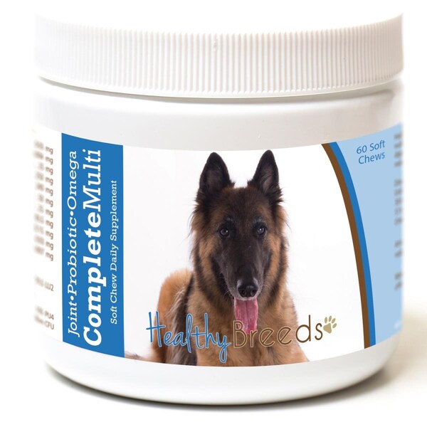 Healthy Breeds Belgian Tervuren All in One Multivitamin Soft Chew, 60PK - 192959007430