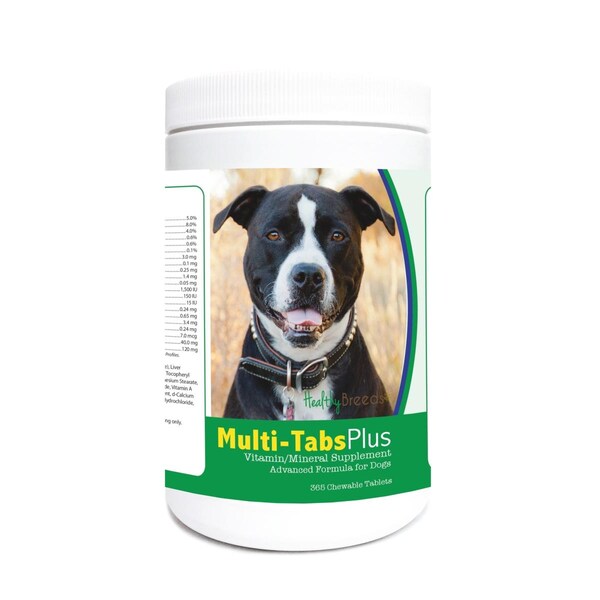 Healthy Breeds Pit Bull Multi-Tabs Plus Chewable Tablets, 365PK - 840235122870