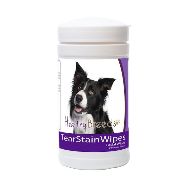 Healthy Breeds Border Collie Tear Stain Wipes - 840235152903