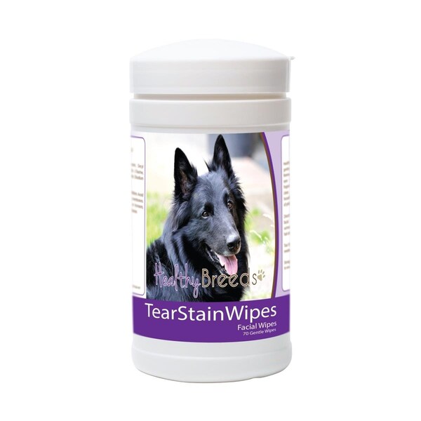 Healthy Breeds Belgian Sheepdog Tear Stain Wipes - 70 Count, 70PK - 840235179726