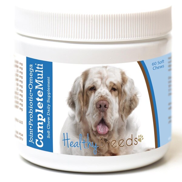 Healthy Breeds Clumber Spaniel All in One Multivitamin Soft Chew, 60PK - 192959007760
