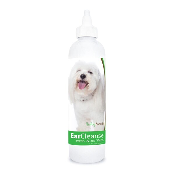 Pamperedpets 8 oz Coton de Tulear Ear Cleanse with Aloe Vera Cucumber Melon - PA3491888