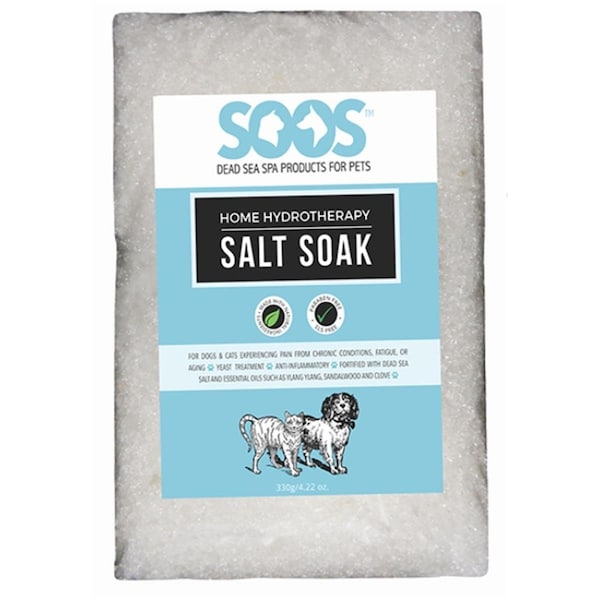 Sgs Instruments Soos  Home Hydrotherapy Dead Sea Salt Soak for Dogs - 300 gm. - SO96272