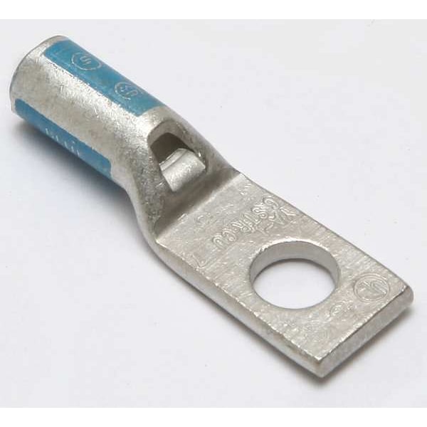 Burndy One Hole Lug Compression Connector, 6 AWG, Hole Center to End: 0.41 in - YA6CL4BOX