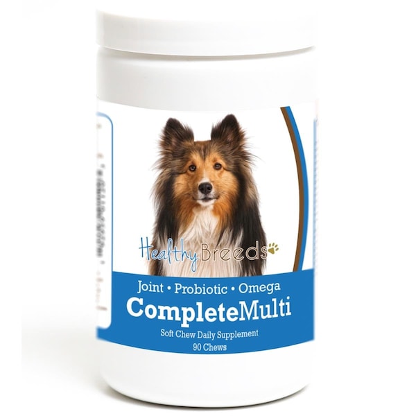 Healthy Breeds Shetland Sheepdog all in one Multivitamin Soft Chew, 90PK - 192959011203