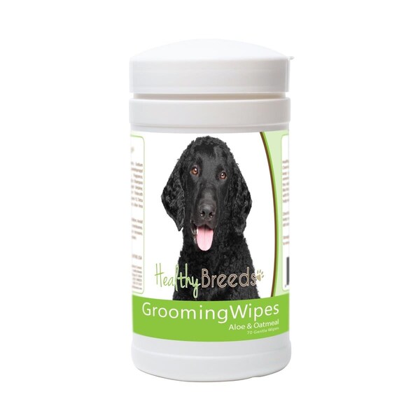 Healthy Breeds Curly-Coated Retriever Grooming Wipes, 70PK - 840235171850