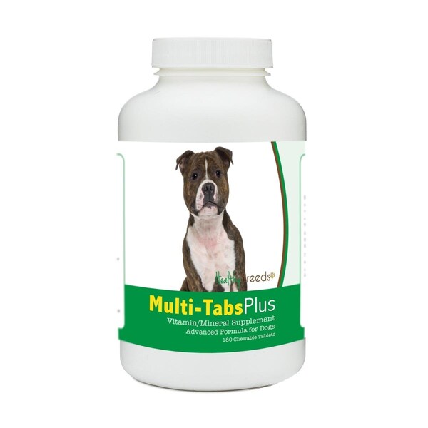 Pamperedpets Staffordshire Bull Terrier Multi-Tabs Plus Chewable Tablets, 180PK - PA3498605