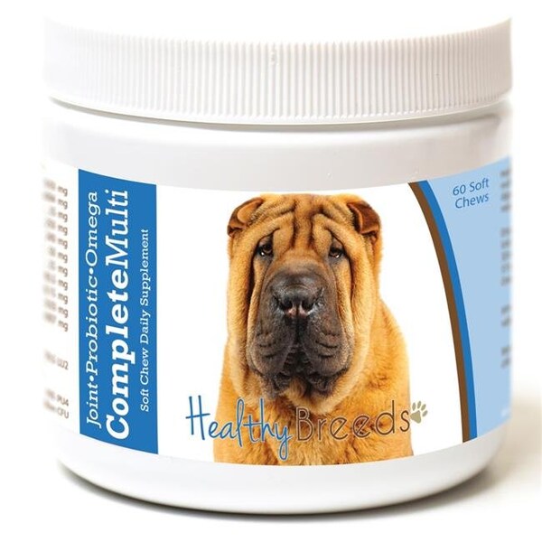 Healthy Breeds Healthy Breeds 192959007800 Chinese Shar Pei All in One Multivitamin Soft Chew - 60 Count - 192959007800