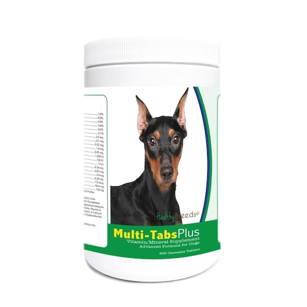 Healthy Breeds German Pinscher Multi-Tabs Plus Chewable Tablets, 365PK - 840235173595