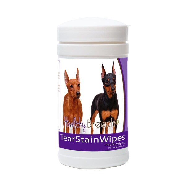 Healthy Breeds Miniature Pinscher Tear Stain Wipes - 840235152019