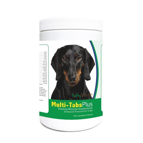 Healthy Breeds Dachshund Multi-Tabs Plus Chewable Tablets, 365PK - 840235122690
