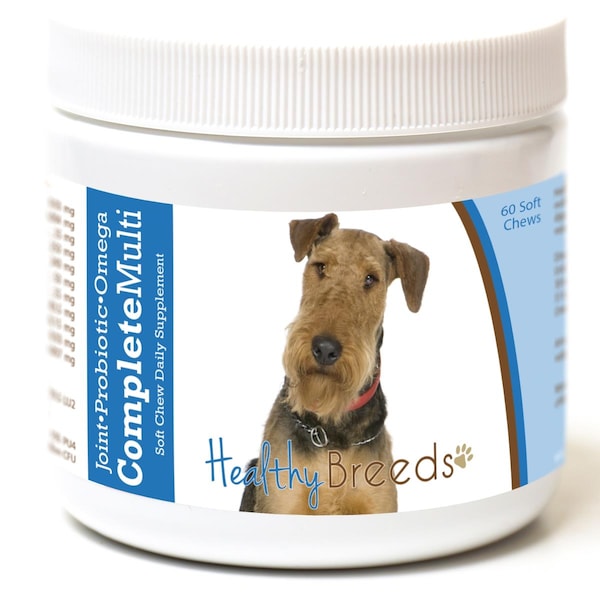 Healthy Breeds Airedale Terrier All in One Multivitamin Soft Chew, 60PK - 192959007210