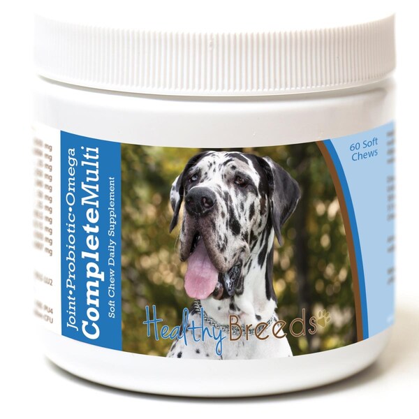 Healthy Breeds Great Dane All in One Multivitamin Soft Chew, 60PK - 192959007880