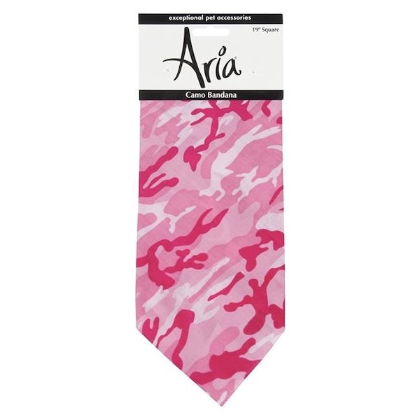 Petedge Aria Camo Bandanas for Dogs; Pink - DT4440 75
