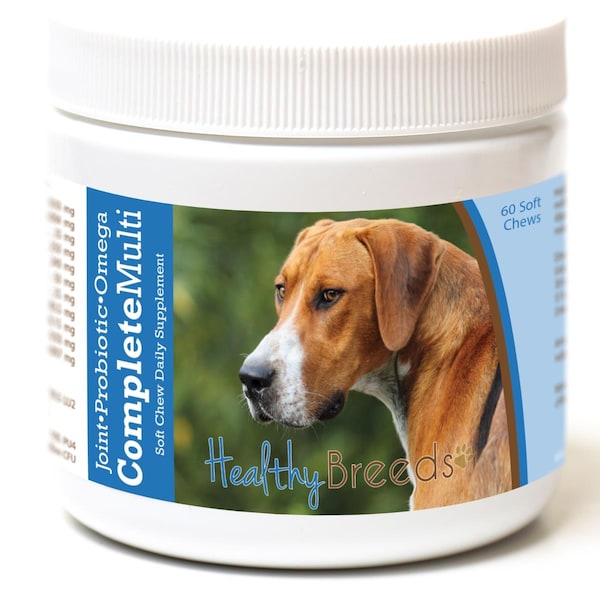 Healthy Breeds English Foxhound All in One Multivitamin Soft Chew, 60PK - 192959007950