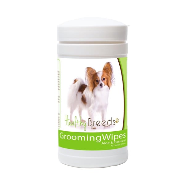 Healthy Breeds Papillon Grooming Wipes - 840235151814