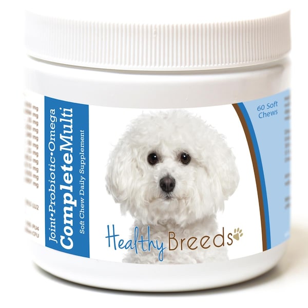 Healthy Breeds Bichon Frise All in One Multivitamin Soft Chew, 60PK - 192959007410