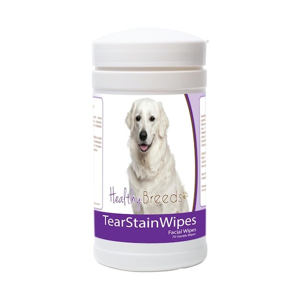Healthy Breeds Kuvasz Tear Stain Wipes - 70 Count, 70PK - 840235182542
