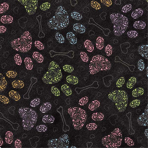 Petedge Top Performance Colorful Paws Bandanas, Multicolor - ZX0339 33