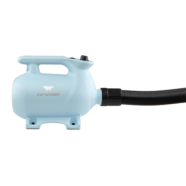 Xpower High Velocity Variable Speed Pet Dryer with 2-Stage Heat Settings - Sky Blue - B-123-SKY-BLUE