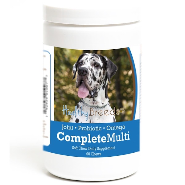 Healthy Breeds Great Dane all in one Multivitamin Soft Chew, 90PK - 192959010077