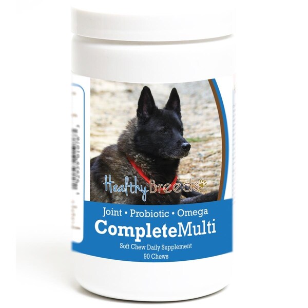 Healthy Breeds Norwegian Elkhound all in one Multivitamin Soft Chew, 90PK - 192959010763