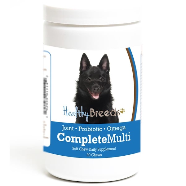 Healthy Breeds Schipperke all in one Multivitamin Soft Chew, 90PK - 192959011142