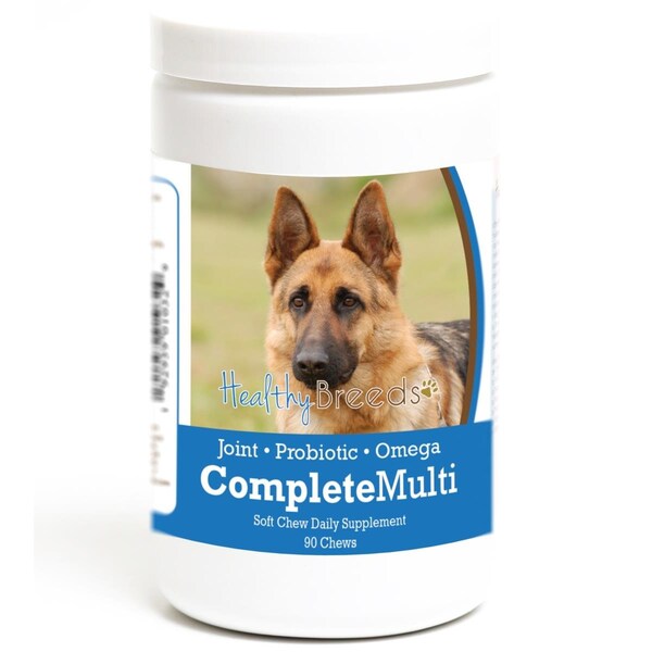 Healthy Breeds German Shepherd all in one Multivitamin Soft Chew - 90 Count - HE126876